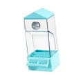 thumbnail image 5 of Vaveren Less Mess Bird Feeder Clear Less Mess for Small to Medium Birds Parakeet Canary blue, 5 of 8
