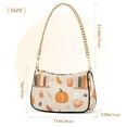 thumbnail image 3 of FORMRS Womens Shoulder Bag with Chain Strap Clutch Purse Cute Tote Handbag, Beige Fall Acorns Pattern, 3 of 7