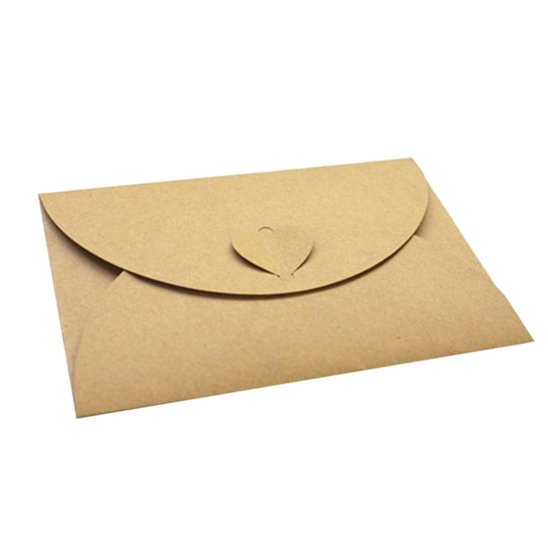 10Pcs Recycled Kraft Paper Letter Envelopes DIY Greeting Card Scrapbooking  Gift Pink Kraft Paper 