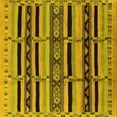 thumbnail image 1 of Ahgly Company Machine Washable Indoor Square Solid Yellow Modern Area Rugs, 7' Square, 1 of 4