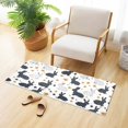 thumbnail image 6 of Haosy Black White Rabbits and Stars Bathroom Rugs Non Slip Absorbent Soft Plush Quick Dry Bath Mat, 39"x20", 6 of 8