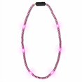 thumbnail image 1 of FlashingBlinkyLights Pink Light Up LED Mardi Gras Bead Necklace, 1 of 4
