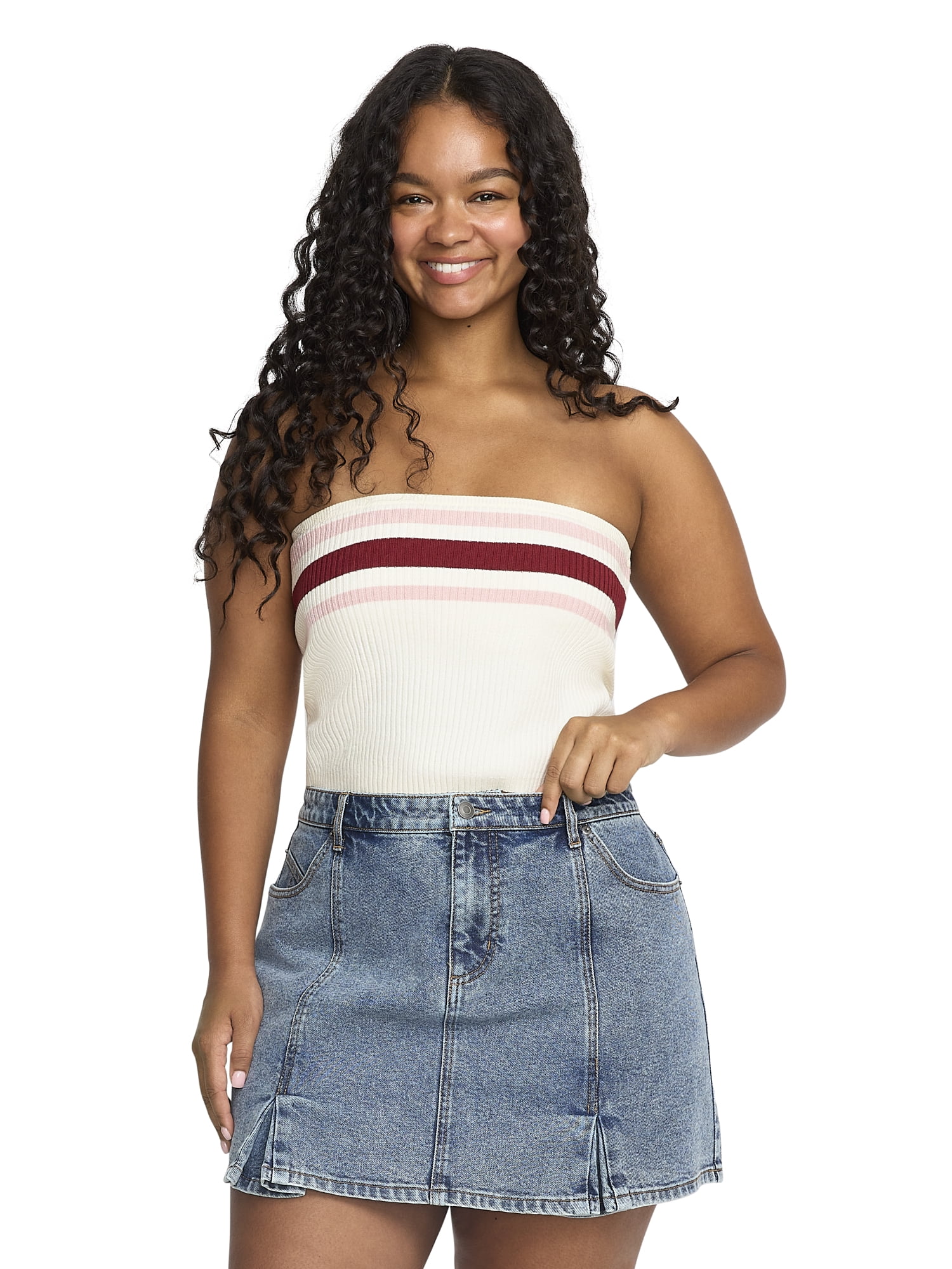 Mills by Millie Bobby Brown Women's Sweater Tube Top, Sizes XXS-XXXL