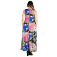 thumbnail image 3 of Women’s Plus Size Simple Pink Paisley Tank Maxi Dress, 3 of 3