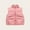 Pink, variant on BRGZLK Kids Puffer Vest Fall Winter Trendy Solid Color Zipper Stand-Up Collar Quilted Gilet Lightweight Warm Waterproof Sleeveless Jacket for Boys Girls Black 3-4 Years
