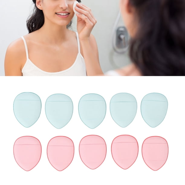 Finger Powder Puff, Maquillaje de Dedo Puff Delicado 10 piezas para viajes domésticos para mujeres