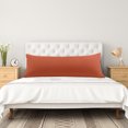 thumbnail image 3 of PiccoCasa Brushed Microfiber Pillowcase Body Pillow Pillowcase, Standard Rust, 3 of 9