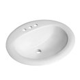 thumbnail image 1 of Cadenza Series 20.5 in. Ceramic Drop In Sink Basin in White, 1 of 3