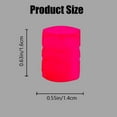 thumbnail image 4 of 20 Pcs Glow-in-The-Dark Car Tire Valve Cap Set, 5 Colors Light Up Valve Stem Caps Universal for Cars Trucks SUVs Motorcycles and Bikes, 4 of 10