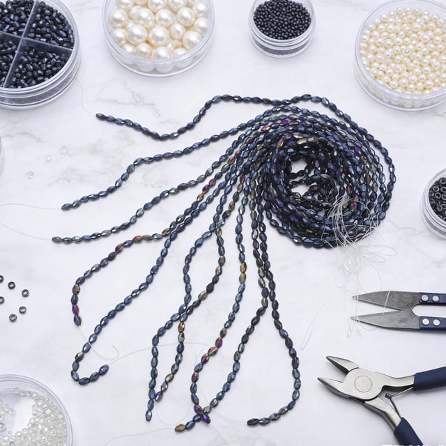 unbranded 680Ud De Vidrio Ovaladas Facetadas Multicolor Para Crear Pulseras Y Collares Con Único