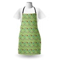 thumbnail image 3 of Meadow Apron, Flower Bouquets on the Field Rural Fragrance Blossoms Cartoon, Unisex Kitchen Bib with Adjustable Neck for Cooking Gardening, Adult Size, Green Multicolor, by Ambesonne, 3 of 4