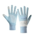 thumbnail image 2 of BXJX Womens Gloves, Thermal Outdoor Touchscreen Fleece Lined Gloves for Ladies Blue Size Free Size, 2 of 4