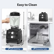 Aeitto Blender, Blenders for Kitchen with 1800W Motor, 68oz. Large Capacity, 2-in-1 Blender & Grinder Combo, BPA-Free Countertop Professional Blender for Smoothies, Ice Crush, Frozen Drinks, Silver