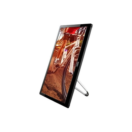 AOC - E1659FWU 15.6" USB-3.0 Portable LED HD Monitor (USB) - Glossy piano black