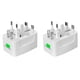thumbnail image 1 of Adaptador de Viaje Ticfox Universal Enchufe de conversión de Energía 2 Piezas, 1 of 12