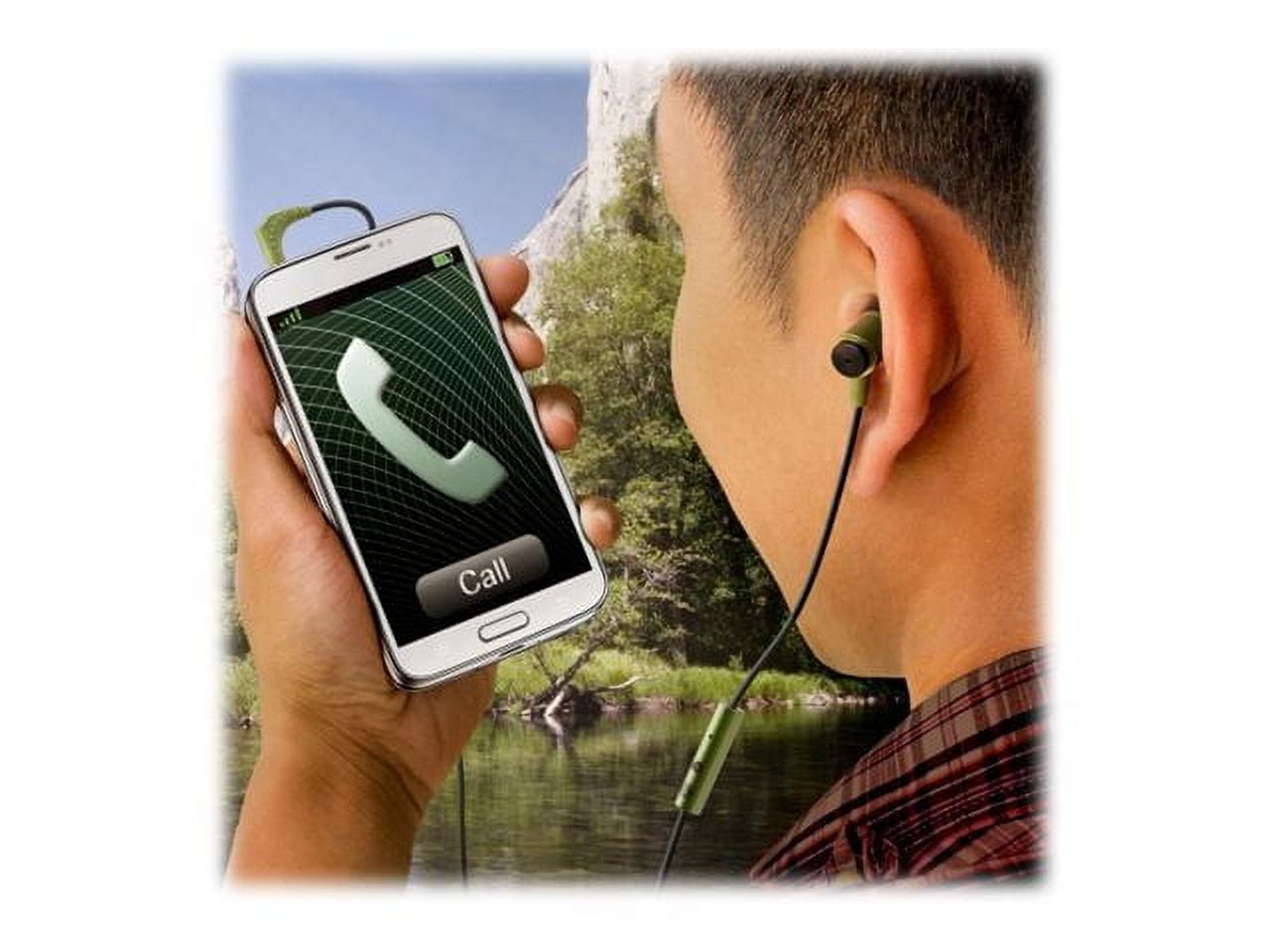 GOgroove AudiOHM RNF Army Green Ergonomic Headphones with Lifetime Warranty With Enhanced Bass and Metal Driver Housing
