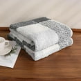 thumbnail image 4 of Kate Aurora Country Farmhouse Chic Ultra Soft Chenille Buffalo Check Plaid Throw Blanket - Assorted Colors, 4 of 4