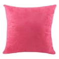 thumbnail image 2 of Elodie Bright Color Pillow Case Velvet Decorative Square Throw Pillow Covers For Sofa Rose Red-60x60cm, 2 of 8