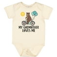 thumbnail image 3 of Inktastic My Godmother Loves Me Bear Boys or Girls Baby Bodysuit, 3 of 5