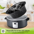 thumbnail image 3 of 7 QT Electric Programmable Oval Slow Cooker Ceramic Inner Pot, 3 of 7
