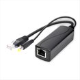 thumbnail image 2 of Divisor PoE Mini Gigabit 10/100/1000Mbps Divisor POE Salida CC 12V Alimentación A Través de Ethernet IEEE 802.3af para IP Came Negro, 2 of 8