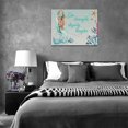 thumbnail image 4 of Mermaid Wall Art Motivational Mermaid Canvas Prints Painting Ocean Theme Little Sea Life Pictures Framed Artwork Home Decor for Bathroom Dining Living Room 16"x12", 4 of 6
