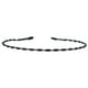 thumbnail image 2 of Diademas para mujer, diadema cuadrada de metal para hombre y mujer, diadema deportiva, aro para el pelo, peine, banda para el pelo negra., 2 of 3