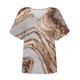 thumbnail image 4 of Puntoco 2024, tops a la moda de verano para mujer, camisas informales a la moda con estampado, camisetas holgadas de manga corta, blusa con cuello en V, 4 of 5