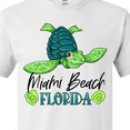 thumbnail image 4 of Inktastic Miami Beach, Florida Happy Sea Turtle T-Shirt, 4 of 5