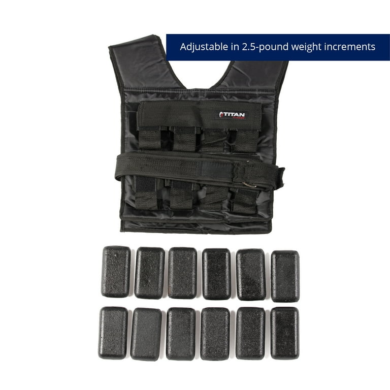 Titan fitness adjustable 2025 weighted vest 50 lb