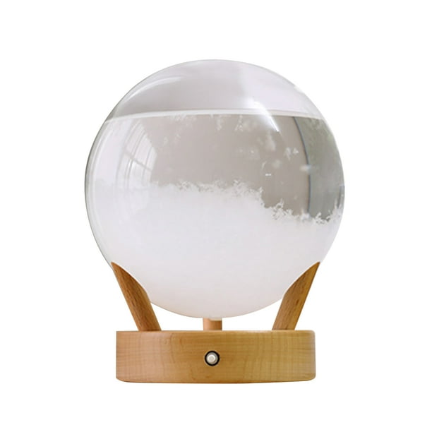 Storm Glass Predictor del tiempo Bola de los deseos Pronosticador del tiempo de cristal Estación meteorológica 7 colores que cambian el tiempo Prediciendo el regalo de la botella de cristal de la tormenta