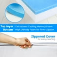 thumbnail image 5 of Cheer Collection 4" Folding Sofa Bed with 1" Gel Infused Memory Foam - 75" x 31" (Cot), 5 of 5