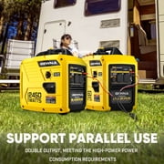 2450W Portable Inverter Generator for Home Use,Super Quiet Outdoor Generator for Camping Outdoor Emergency Power Backup,1.6Gallon Large Fuel Tank Up to 8.3 Hours Use,EPA Compliant