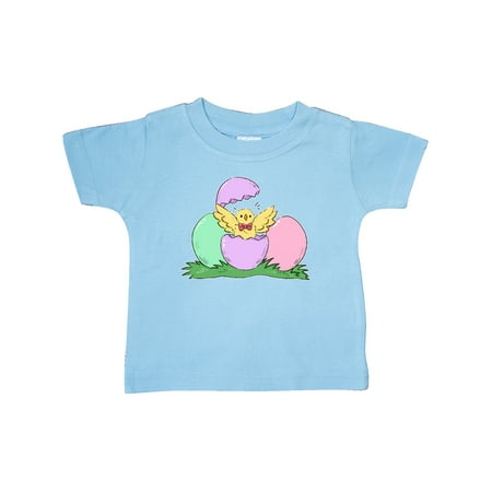 

Inktastic Cute Easter Chick Hatching from Egg Gift Baby Boy or Baby Girl T-Shirt