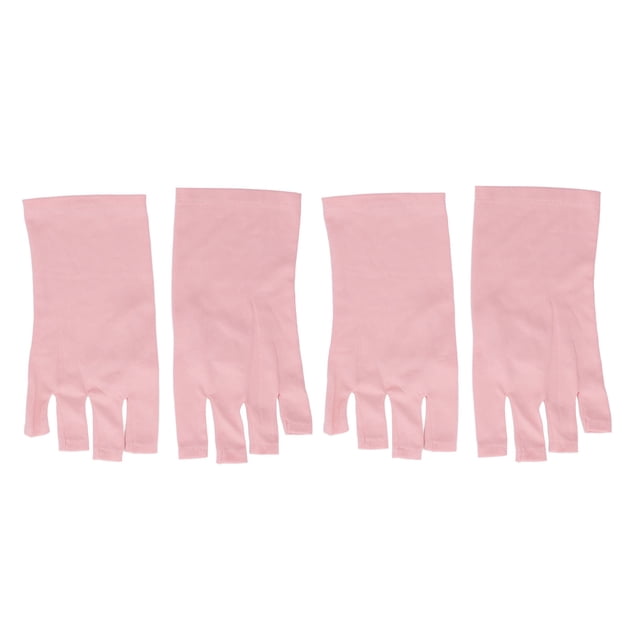 Guantes UV Para Uñas, Cómodos Guantes UV Sin Dedos Lavables, Protección De Manos Rosa Para Arte De Uñas ANGGREK Otros