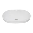 thumbnail image 5 of Ruvati 24 x 16 inch Semi-Recessed Drop-in Topmount Bathroom Sink Rectangular Ceramic, 5 of 6