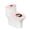 Dachshund Pattern, variant on HELLHERO Forest with Mushrooms 2 Piece Set Toilet Seat Lid Cover Set Universal Polyester, Fits All Toilet Shapes, Bathroom Accessories