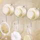 thumbnail image 5 of Suction Cup Hook Wall Mounted Strong Hold | No-Drill Vacuum Bathroom Kitchen Organizer | Plastic Space-Saving Clothes Towel Holder | Beige Clear Gray | 1 Pack | 4x2.4x2.3 in, 5 of 6