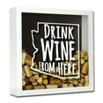 thumbnail image 2 of Torched Arizona Beer Cap Shadow Box Wall Mount Decor 13"x13"x3" Black, 2 of 8