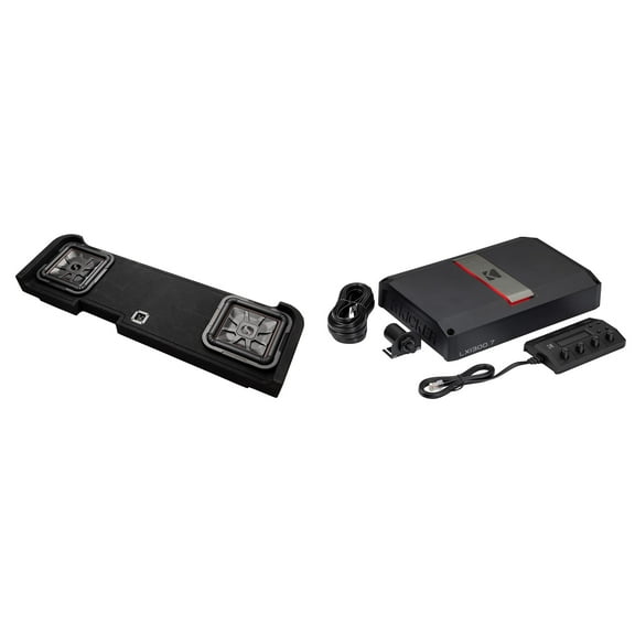 Kicker Chevy/GMC Crew Cab Truck 14-19 Audio Upgrade, LX 7 Ch Amp & Vehicle Specific Dual 12" Solobaric Enclosure