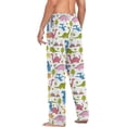 thumbnail image 6 of FREEAMG Cute Dinosaur Pajama Pants for Men, Men's Separate Bottoms, Pure Cotton Comfortable Lounge Pants for Men（241）, 6 of 7