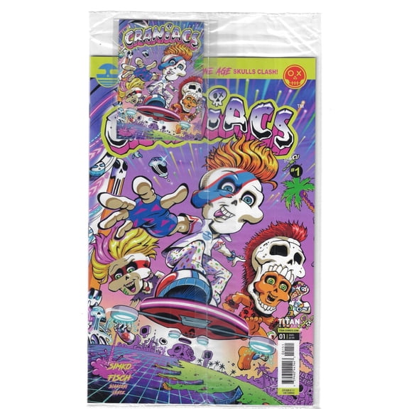 Craniacs #1E (with card) VF ; Titan Comic Book