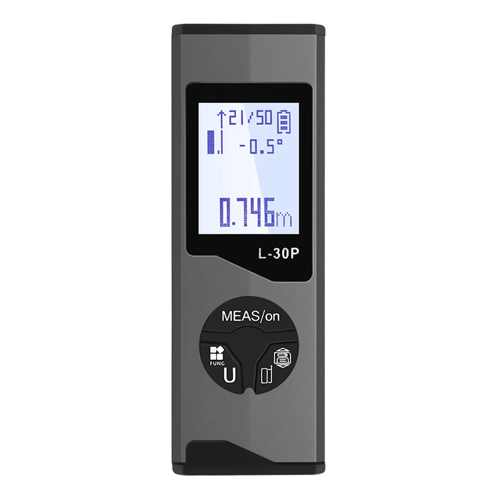 Mini Distance Meter Mini Distance Meter Digital Range Finder 98.43ft and Electronic Level Function Type C Charging 1mm Accuracy 50 Groups Memory Area Volume Measurement with LCD Backlight Indoor