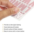thumbnail image 4 of Uxcell Vinyl Self Adhesive Letter Number Sticker Decal Kit, Pink 81 Piece 4 Sheets, 4 of 5