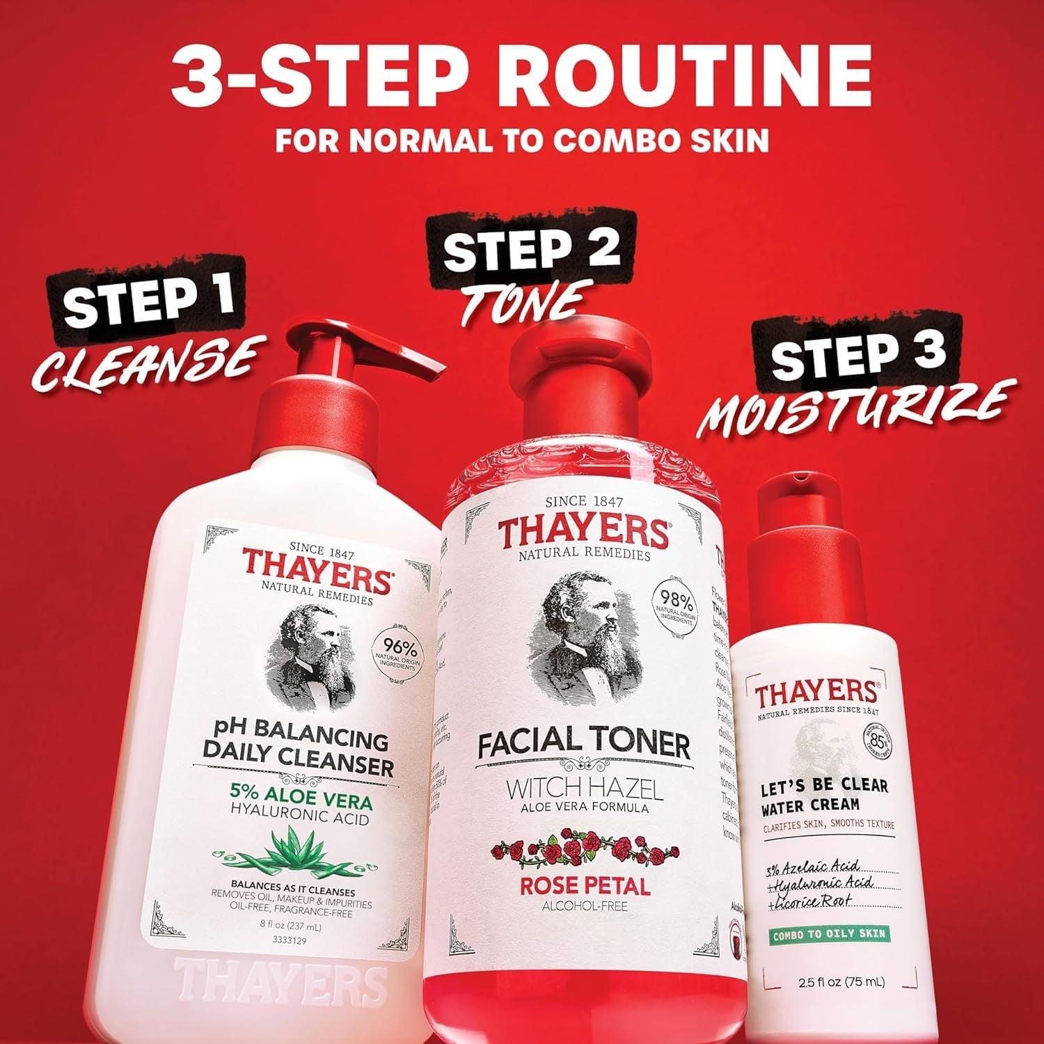 THAYERS Tonique Visage Sans alcool formule à l'hamamélis et à l'aloès