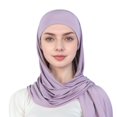 thumbnail image 3 of YUEHUA Womens Girls Muslim Hijab Scarf Shawls One Piece Easy Slip On Practical and Comfortable Sport Versatile, 3 of 4