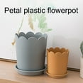 thumbnail image 3 of Travelwant Plastic Plants Nursery Pots Reusable Plant Seeding Nursery Pot ，Colorful Flower Plant Container Seed Starting Pots with Pallet, 3 of 7