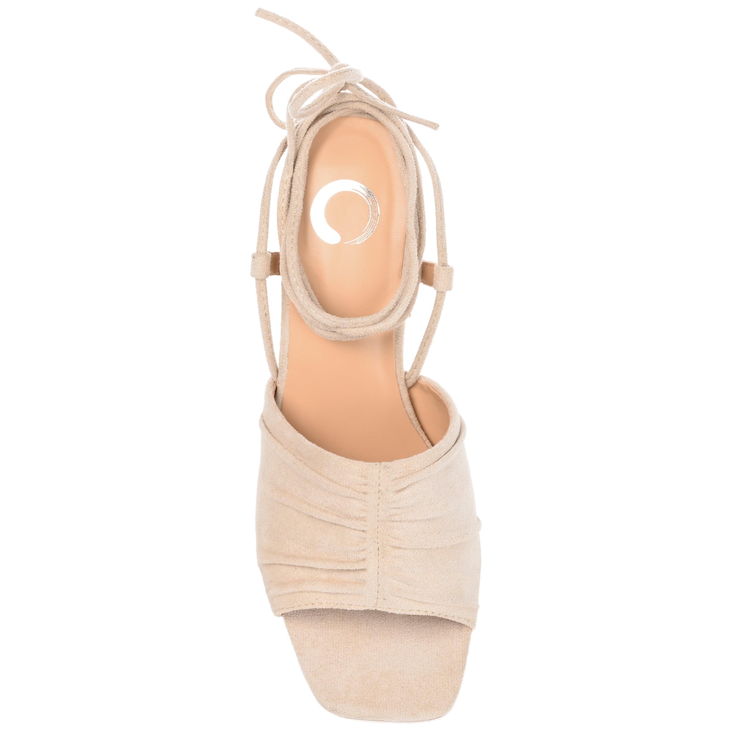 Journee Womens Felisity Open Square Toe Block Heel Dress Sandals