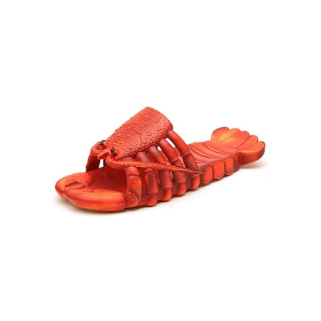 

Rotosw Children Slides Flat Heels Flats Open Toe Slippers Quick Dry Slip On Summer Comfort Dark Red 8C-9C