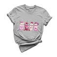 thumbnail image 3 of VKOYWKM Women's Valentine T Shirts Heart Graphic Tees Valentine Short Sleeve Tops Holiday Crew Neck Valentines Day Heart Shirts, 3 of 6